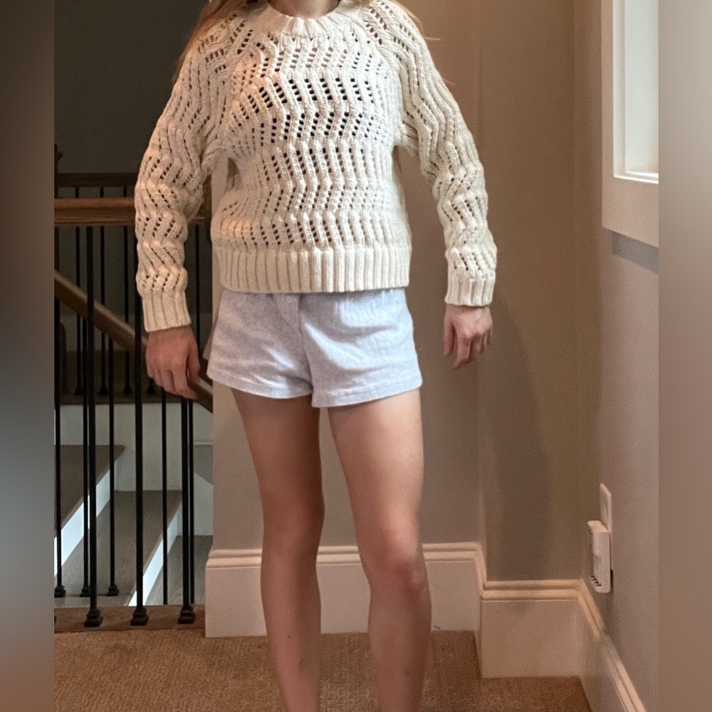 American Eagle Outfitters Cream Knit Sweater